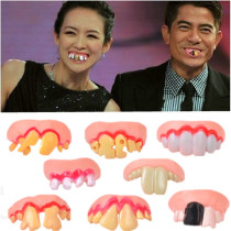 Halloween zombie teeth dentures braces simulation toys buck teeth live props funny Net red fake teeth ugly