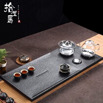 Wu Jinshi tea tray Kung Fu tea set Stone tea table Household kettle Automatic one-piece water tea sea