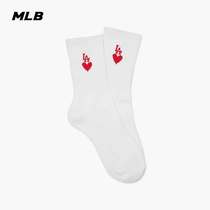 MLB official mens and women socks NY midline socks love printing sports fashion tide 21 autumn and winter New SOM04