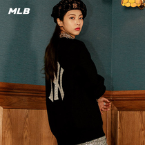 MLB Official male and female retro old necropolis NY embroidered hooded sweatshirt Sport loose lovers spring new MTM1