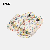 MLB official mens and womens sports slippers retro presbyaque casual fashion trend thick bottom 21 Autumn New SHHM