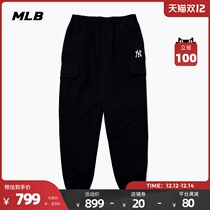 MLB official mens and womens trousers sports couple overalls overalls fashion casual pants tide 2021 Autumn New WP030