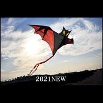 Bat kite Black Red Lightning front pole rear pole new Weifang traditional adult easy fly breeze