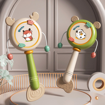 Baby rattle toy can bite 3-6 three months newborn baby hand shake drum stick Bell 0-1 year old puzzle
