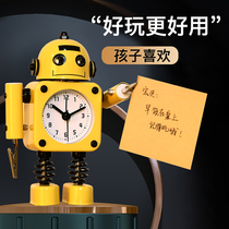 2021 new robot intelligent alarm clock students use boy mute special get-up artifact children powerful wake up