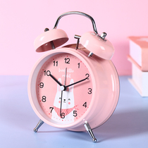 2020 new cute little alarm clock for girls bedroom students with 2021 childrens cartoon get up artifact princess girl
