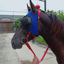 Protective equestrian horse head cover Durable riding equipment protective cover sand horse eye mask integrated high-end horse face