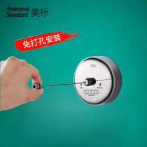 Invisible telescopic clothesline hole-free bathroom clothes rack Indoor shrink clothes artifact Balcony to cool clothes