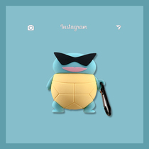 Cute cartoon Jeni tortoise suitable for Airpods pro3 generation protection Apple headphone cover Airpods1 2 silicone soft