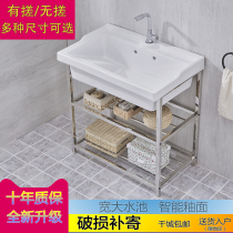 Washing basin Washing tank Ceramic washing basin with washboard Balcony Bathroom cabinet sink Aluminum cabinet washing pool Wash face wash face