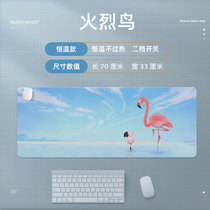 Heated mouse pad heating heating table pad office computer surface winter students writing warm hands electric hot plate oversized