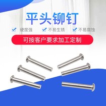 Stainless steel flat head solid rivet supplied wholesale 304316302 flat head half hollow stainless steel rivets