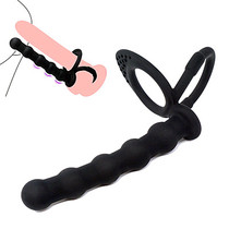 Yin and anal double male wear pull bead rod penis sm vestibule female development chrysanthemum fun anal sex toy set