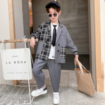 Boy suit spring and autumn boy casual dress ten-year-old middle-aged child foreign-style Korean costume suit childrens suit