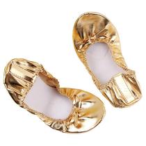 Children belly dance shoes Adult soft soled shoes Dance shoes Indian dance practice ballet shoes Golden soft soled dance shoes