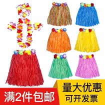 Boy Hawaiian hula June 1 Childrens Day Kindergarten performance costume Hula dance costume Dance garland five-piece set