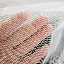 Fish net bag 2mm warp knitted mesh cloth white fishing net material fish isolation net fish net fish cage bait bag cloth