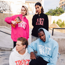 (Liu Yuxin the same paragraph) DONSMOKE blue sky white cloud stereo foam logo couples sweater plus velvet hoodie female