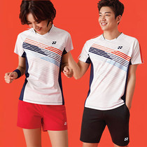 Yonex badminton suit YY men and womens new summer suit sports short-sleeved mens tennis T-shirt jersey team uniform