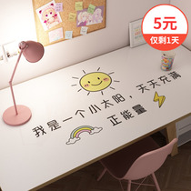 Q Bomb Silicone Eye Care Environmental Protection Against Dirty Desk Mat Students Learn Homework Writing Desk Cloth Desktop Mat Waterproof Table Cloth