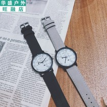 Xueba watch male and female students Korean version of simple chic casual atmosphere trend retro couple
