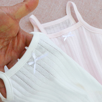 2-piece price net color incognito jacquard childrens vest suspender Female baby cotton thin sleeveless base boneless pajamas