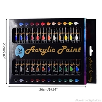 12ml 24 Colors Professional Acrylic Paint Drawing Painting P