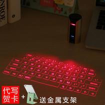 Mini wireless backlit keyboard mouse aerial flying squirrel laptop set-top box projector dual-mode Bluetooth