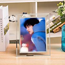 Song Weilong Crystal Photo Frame in the name of family member with custom photo classmate girlfriends birthday present
