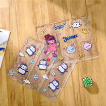 Summer supplies Cartoon Office Butt Ice Mat Transparent Piped Sand Heat Pad Automobile Gel Cushion Students Cooling