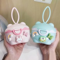 New cute baby milk powder box home out Portable Universal sealed baby Mengmeng storage irrigation moisture-proof large