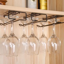 Non-perforated wine glasses hanging upside down rack tall cup holder wine cup holder pendulum hanging cup holder upside down household
