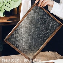 Begonia embossed glass sticker Chinese old-fashioned window film retro toilet glass door anti-light and anti-peeping