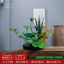 New high-end Chinese handmade fake flower simulation flower living room ornaments flower arrangement decoration Indoor floral decoration table flowers