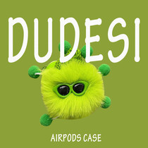 Cartoon Cartoon Creative Green Plush is suitable for AirPods3 protective sleeves AirPods 3rd generation Apple airpods2 daipro wireless Bluetooth headphone cover protection shell proof