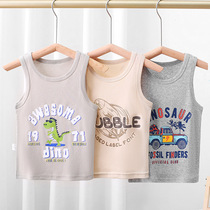 2022 new childrens vest slim cotton with artificial child Cartoon Kid Breathable Girls Hanging Baby Vest