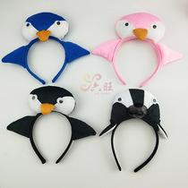 Halloween Marine Animal Show Props Hair Bands Little Penguins Black Headband Toddlers Perform Hair Card Masquerade Ball