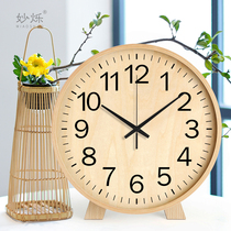 Living room clock home desk watch ornaments clock Nordic creative simple modern bedroom desktop pendulum pendulum table
