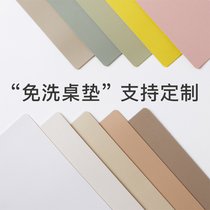 ins wind leather table mat waterproof anti-oil washing student desk mat tea table TV cabinet pad pvc table cloth custom-made