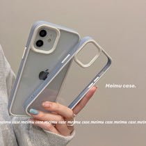 Beauty Shepherd Blue Border applies Apple 12pro max phone cover iphone11 13 phone shell x silicone transparent xsmax creative couple xr female 8plus new