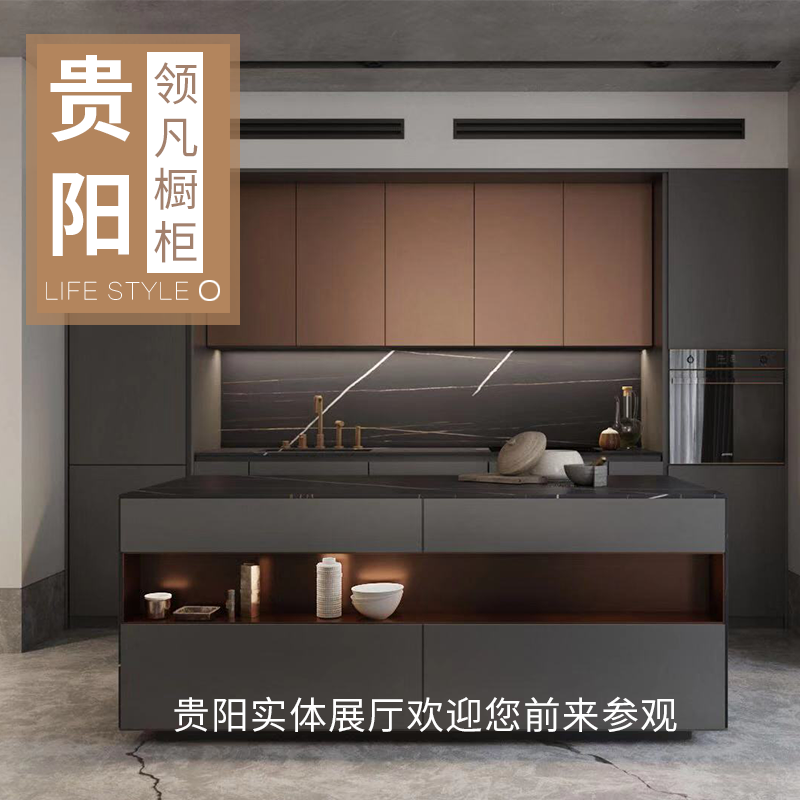 Modern Simple Cabinet Customized Nordic Luxury Open Kitchen Cabinet Customized Full House Customized Full Kitchen Decoration