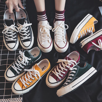 White canvas shoes womens 2021 new summer thin section student wild ulzzang cloth shoes white shoes board shoes