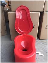 Large and small urinal project disposable squatting toilet toilet plastic temporary toilet with cover decoration site deodorant