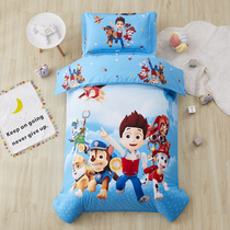 Kindergarten quilt three-piece cotton children's quilt mattress baby nap into the garden cotton quilt cover core six-piece set