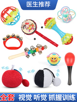 Baby red ball newborn baby two or three four months visual tracking 3 hearing vision chasing training toy 6 grasp
