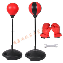 Childrens boxing gloves sandbag set 3-4-7-12-year-old children vertical decompression tumbler household boy toy