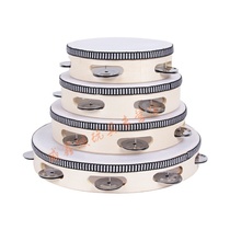 Tambourine Kindergarten teacher with hand rattling musical instrument Tambourine professional percussion Hand beat drum Special for childrens dance examination