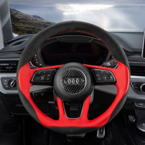 Audi 19 new A4L A3 A5 A6L A7 Q3 Q5LQ7TT Q5 dedicated leather sew steering wheel cover