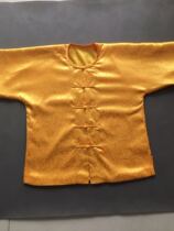 Yellow mantle traditional clothing retro and rotator sleeve Chinese Tang suit Emperor dragon pattern silk satin short coat tailor-made