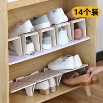 Space-saving shoe cabinet Shoe storage artifact simple household dormitory female plastic double-layer door slippers shoe holder